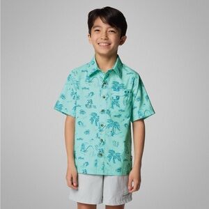 NWT | Columbia Kids CSC x Disney PFG Super Slack Tide™ Shirt- Aqua - Size 4T